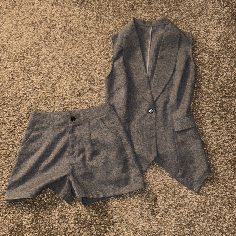 vest and short set